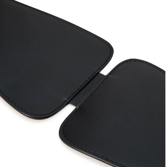 Marcella Chambers Belt | Black Italian Leather Waist Belt | Size M - Picture 5 of 8